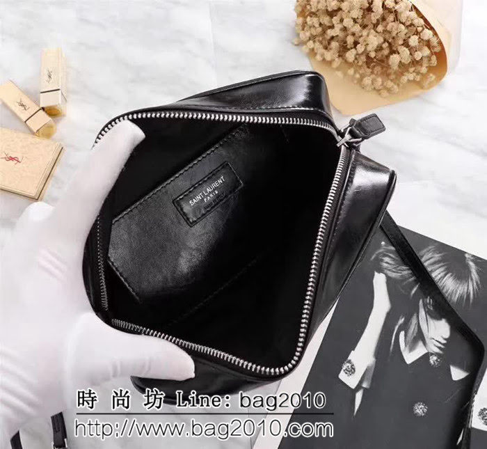 YSL聖羅蘭 冠軍產品 最新v格油蠟皮 鏈條斜挎包 57700 YAS1094